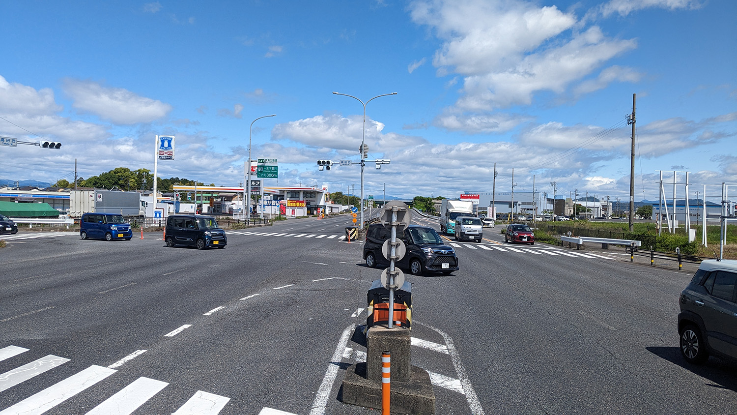 国道22号線（名岐バイパス）を岐阜方面へ